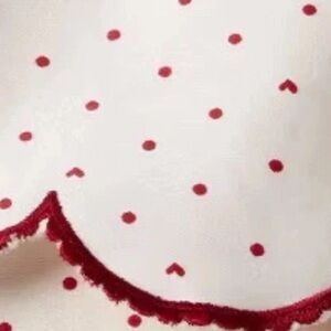 Twin/Twin XL Ivory Dots & Hearts 400 Thread Count Performance Sheet Set 3  Piece